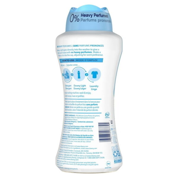 Downy Light In-Wash Scent Booster Laundry Beads, No Heavy Perfumes, Ocean Mist Scent, 24 oz
