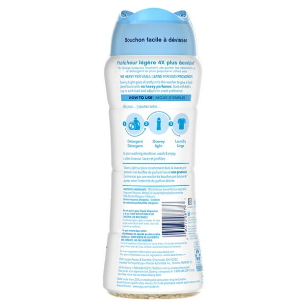 Downy Light In-Wash Scent Booster Laundry Beads, No Heavy Perfumes, Ocean Mist Scent, 18.2 oz