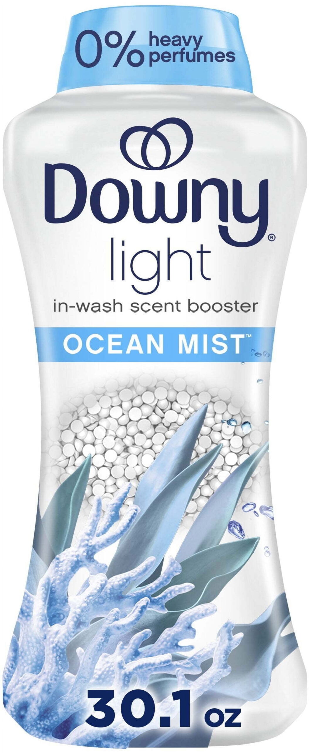 Downy Light In-Wash Scent Booster Laundry Beads, No Heavy Perfumes, Ocean Mist Scent, 30.1 oz