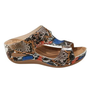 Dqueduo Orthopedic Sandals For Women Beach Slippers With Arch Support Anti- Breathable Open Toe Vintage Wedge Sandals for Women, Up to 65% off!