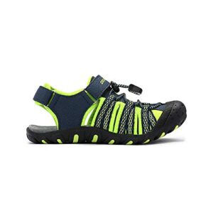 Dream Pairs Boys Girls Summer Athletic Sandals Kids Beach Walking Sandals 171111-K BLACK/GREY Size 9 toddler