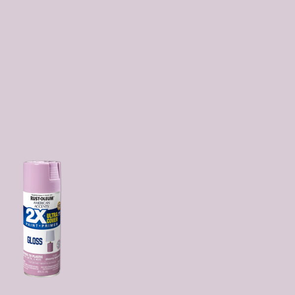 Dreamy Lavender, Rust-Oleum American Accents 2X Ultra Cover Gloss Spray Paint- 12 oz, 6 Pack Dreamy Lavender, Rust-Oleum American Accents 2X Ultra Cover Gloss Spray Paint- 12 oz, 6 Pack