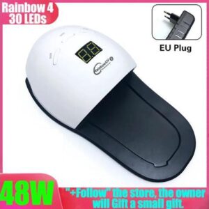 Dryer 48W UV Lamp Rainbow4 Led Lamp For Gel Varnish Drying With 30 LEDs Fast Dry With Feet Bottom Lamp For Manicure