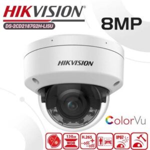 DS-2CD2187G2H-LISU 2.8mm 8MP ColorVu AcuSense Smart-Hybrid-Light PoE Camera