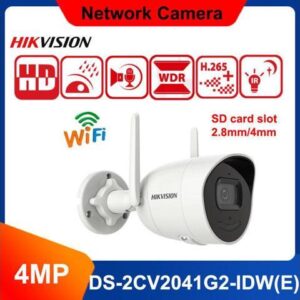 DS-2CV2041G2-IDW 4MP Fixed Bullet 2-way Audio Card Slot IP WiFi Camera 4mm Lens
