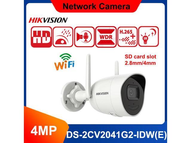 DS-2CV2041G2-IDW 4MP Fixed Bullet 2-way Audio Card Slot IP WiFi Camera 4mm Lens