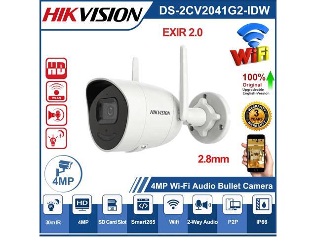 DS-2CV2041G2-IDW 4MP WiFi 2-Way Audio WDR Fixed Bullet IP Camera 2.8mm