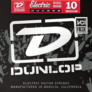 Dunlop DEN1046 Nickel-Plated Steel Medium Electric Guitar 6-String Set, .010-.046 Gauge