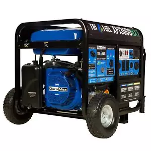 DuroMax XP13000HXT 13,000W Electric Start Tri-Fuel Portable Generator w/CO Alert