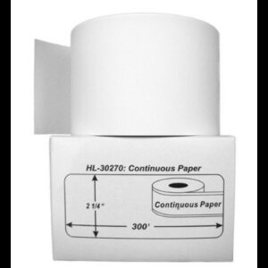 DYMO 30270 Continuous , 2 1/4" x 300', Non-Adhesive Paper Roll, Compatible