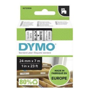 Dymo D1 Tape Label 24mmx7m - Black on White