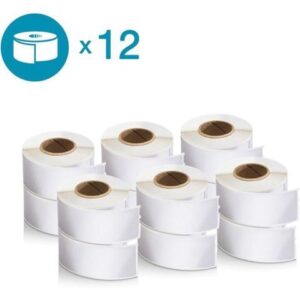 Dymo LabelWriter 3-1/2"W Labels - 1 1/8" Height x 3 1/2" Width - Rectangle - White - 350 / Pack