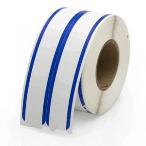 Dymo LabelWriter 30275 File Labels w/Blue Stripe 2-up Labels 9/16" x 3-7/16", White, 260 Labels, Compatible