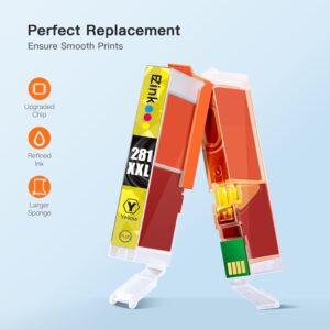 E-Z Ink Compatible Ink Cartridge Replacement for Canon CLI-281XXL 281 XXL Compatible with PIXMA TR7520 TR8520 TS6120 TS6220 TS8120 TS8220 TS9120 TS9520 TS9521C Printer (3 Pack)