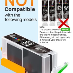 E-Z Ink Compatible Ink Cartridge Replacement for Canon PGI-280XXL PGI 280 XXL Compatible with PIXMA TR7520 TR8520 TS6120 TS6220 TS8120 TS8220 TS9120 TS9520 TS9521C Printer (2 PGBK)