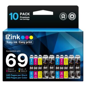 E-Z Ink Remanufactured Ink Cartridge Replacement for Epson 69 T069 to use with Stylus CX5000 CX6000 CX7000F CX8400 CX9400 NX215 NX305 NX400 NX415 NX510 NX515 Workforce 1100 30...