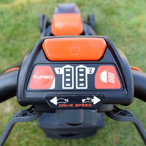 ECHO 56V 21 in. Cordless Battery 3-in-1 Walk Behind Self-Propelled Lawn Mower w/ (2) 5Ah Batteries and Rapid Charger DLM-2100SPR2-2