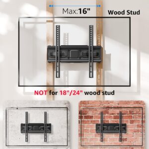 EconoMe TV Wall Mount for Most 32-70 inch Flat Screen/LED/4K TVs, TV Mount with Swivel and Tilt Articulating Dual Arms, Full Motion Wall Mount up to 16” Stud, Max VESA...