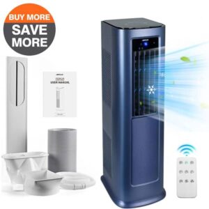 Edendirect 9,000 (DOE) BTU Portable Air Conditioner Cools 900 sq.ft. with Heat, Dehumidifier, AC unit with Remote KTJEACB0305