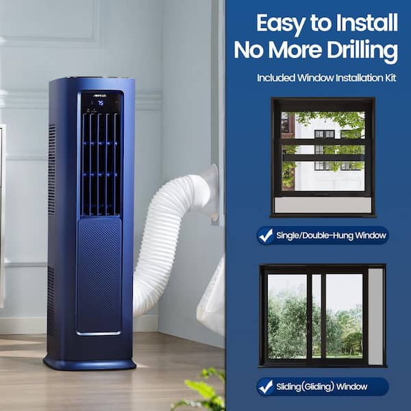 Edendirect 9,000 (DOE) BTU Portable Air Conditioner Cools 900 sq.ft. with Heat, Dehumidifier, AC unit with Remote KTJEACB0305