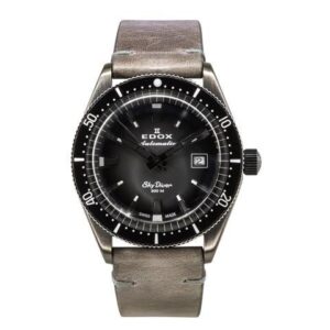 Edox Skydiver Limited Edition Leather Strap Automatic 801263VINGDN Mens Watch