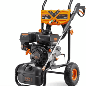 Efurden 3500PSI Gas Pressure Washer, 2.3GPM Gas Powered High Pressure Clean Machine with 209CC Engine, 4 Adjustable Nozzles for Cleaning Walls, Terraces, Vehicles, Gardens (Orange)