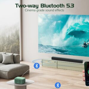 【Electric Focus with Remote】 Projector 4K with WiFi 6 and Two-Way Bluetooth, Mini Portable Projecteur, Native 1080P Outdoor Movie Projector for Phone/TV Stick/Video...