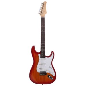 Electric Guitar Rosewood Fingerboard, Sunset Red
