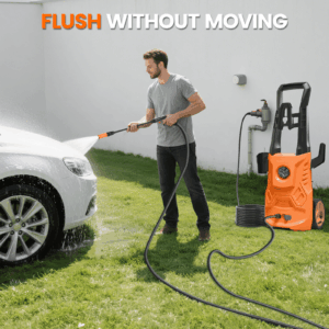 Electric Pressure Washer,4200PSI Max 2.6 GPM Power Washer with 23 ft Hose,Adjustable Nozzle 0-120°,Foam Cannon, Car Washing Gloves,Portable for Clean Vehicles,...