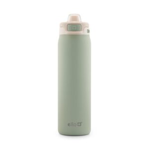 Ello Pop & Fill Stainless Steel Water Bottle with Quick Fill Technology, Double Walled Vacuum Insulated Metal, Leak Proof Locking Lid, Sip & Chug, BPA Free, Holiday Gift for Him...