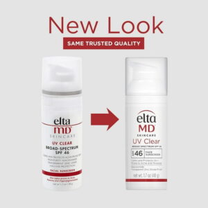 EltaMD UV Clear Face Sunscreen SPF 46, Oil Free Sunscreen for Face with Zinc Oxide, Dermatologist Recommended Lotion,1.7 oz Pump