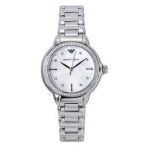 Emporio Armani Stainless Steel Mother Of Pearl Dial Quartz AR11596 Women's Watch