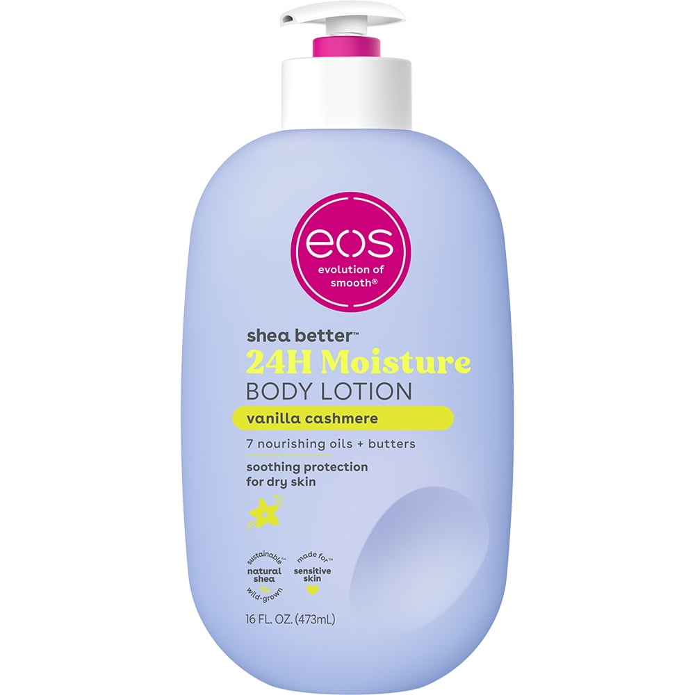 eos Shea Better Body Lotion - Vanilla Cashmere, for Dryness, 16 fl oz