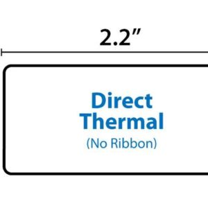 EPSON, CONSUMABLES, BLACK AT1L-22010 PAPER LABEL, DIRECT THERMAL, 2.2" X 1", TM-L90 COMPATIBLE, 1000 LABELS PER ROLL