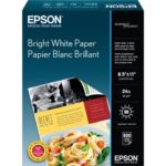 Epson S041586 Bright White Paper - 8.50" x 11" - 500 / Box - Bright White
