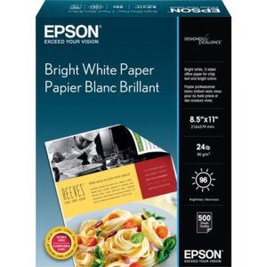 Epson S041586 Bright White Paper - 8.50" x 11" - 500 / Box - Bright White