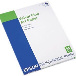 Epson S041636 Fine Art Paper Letter - 8.50" x 11" - 20 Sheet - White
