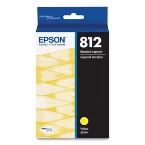 Epson T812420S (T812) DURABrite Ultra Ink, 300 Page-Yield, Yellow