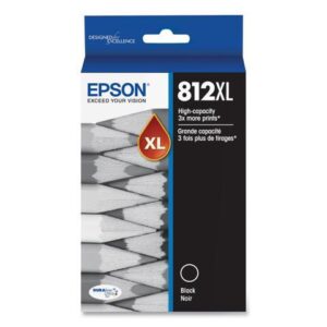 Epson T812XL Black DuraBrite Ultra High-Yield Ink T812XL120S