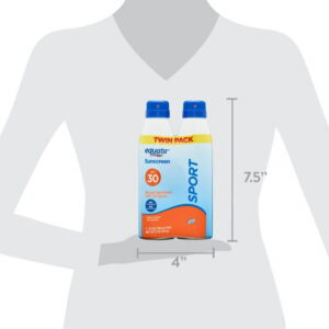 Equate Sport Sunscreen Spray, SPF 30, 11 oz, 2 Count