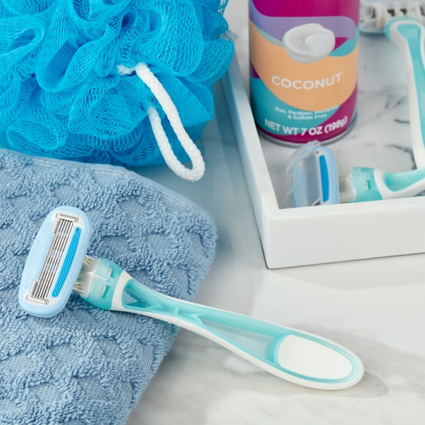 Equate Women's 5 Blade Disposable Razors (3 Count), Compare to Gillette® Venus® Extra Smooth