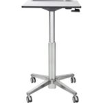 Ergotron 24-547-003 Learnfit Sit-Stand Desk - Table - Mobile - School - Rectangular - White Silver