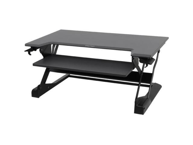 Ergotron 33-406-085 WorkFit-TL, Sit-Stand Desktop Workstation (Black with grey surface)