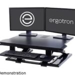 Ergotron 33-467-921 WorkFit-TX Standing Desk Converter, Sit-Stand Desk Workstation - Height-Adjustable Keyboard