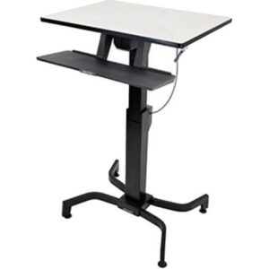 Ergotron WorkFit-C 24-215-085 Single LD Sit-Stand Workstation Computer Cart