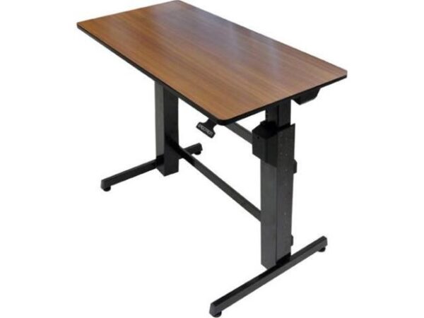 Ergotron WorkFit D Sit-Stand Workstation 47 5/8 x 23 1/2 x 50 5/8 Walnut/Black Ergotron WorkFit D Sit-Stand Workstation 47 5/8 x 23 1/2 x 50 5/8 Walnut/Black