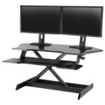 Ergotron WorkFit-TX Standing Desk Converter, Sit-Stand Desk Workstation - Height-Adjustable Keyboard (33-467-921)