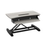 Ergotron WorkFit-Z Mini Adjustable Standing Desk Converter Gray Woodgrain (33-458-917) 33458917
