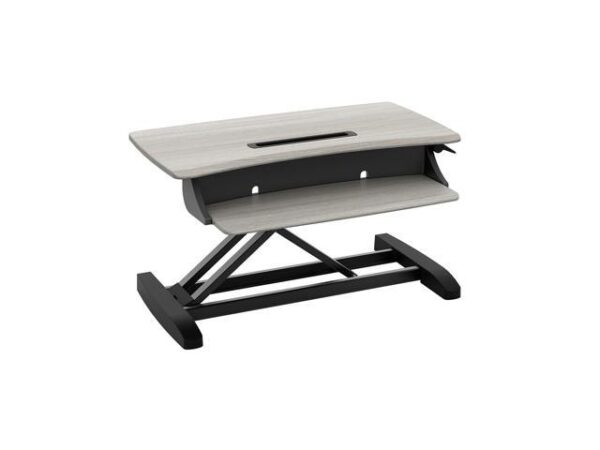 Ergotron WorkFit-Z Mini Adjustable Standing Desk Converter Gray Woodgrain (33-458-917) 33458917 Ergotron WorkFit-Z Mini Adjustable Standing Desk Converter Gray Woodgrain (33-458-917) 33458917