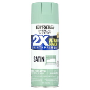 Eucalyptus, Rust-Oleum American Accents 2X Ultra Cover Satin Spray Paint-383196, 12 oz